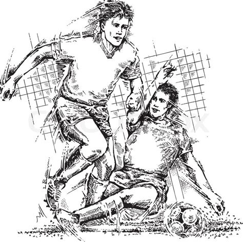 Soccer Players Drawing At Getdrawings Free Download