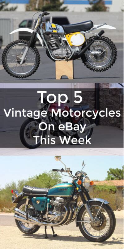 Top 5 Vintage Motorcycles On Ebay This Week Ebay