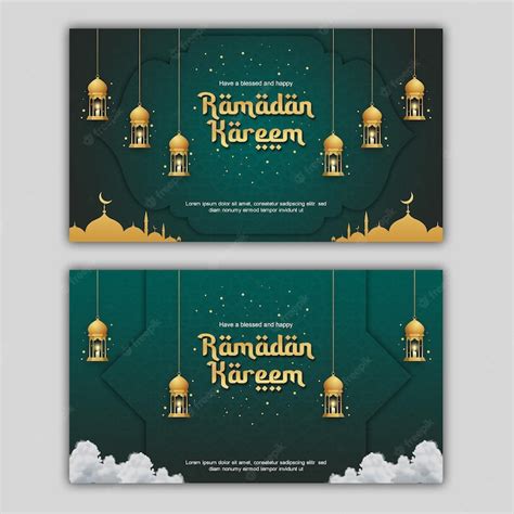 Premium Psd Postcard Design Ramadan Kareem Modern Simple Ramadan