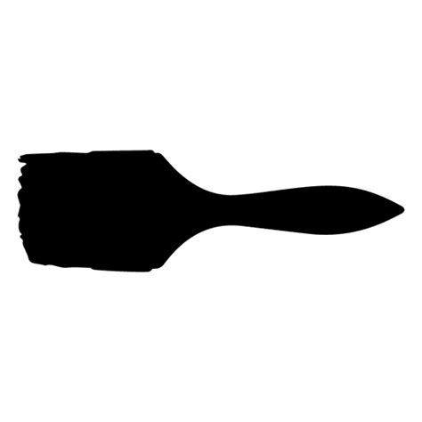Paint Brush Silhouette Transparent Png And Svg Vector File