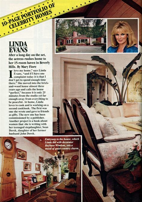 See Inside Dynasty Actress Linda Evans Beverly Hills Home 1982