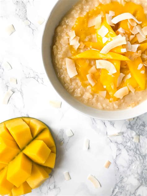 Coconut And Mango Rice Pudding Vegan And Healthy
