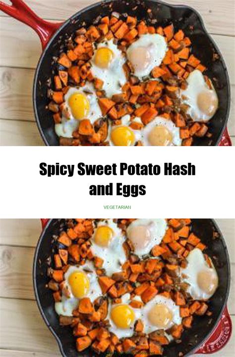 Healthy Recipes Spicy Sweet Potato Hash And Eggs Recipe