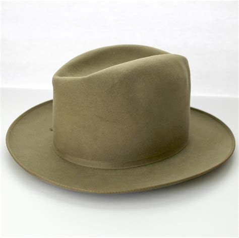 Vintage Stetson 3x Beaver Open Road Hat 1960s Fedora With Pin 7 18