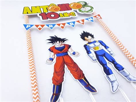Free delivery and returns on ebay plus items for plus members. Cake Topper Dragon Ball Topo De Bolo De Papel - R$ 18,90 ...