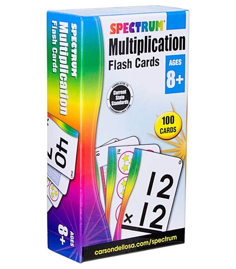 Multiplication Flash Cards Grade 3 5 Carson Dellosa Publishing
