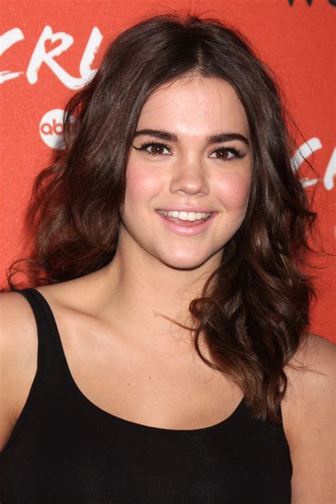 Maia Mitchell Wavy Medium Brown Messy Side Part Hairstyle Steal Her