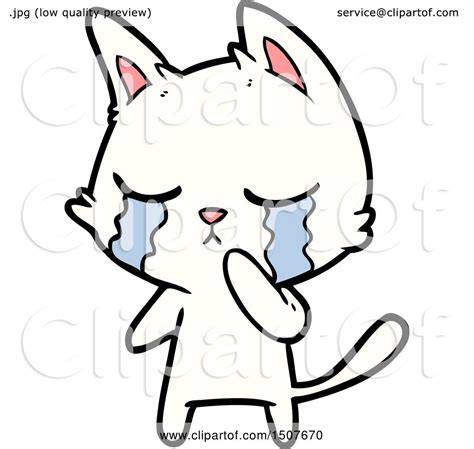 Crying Cartoon Cat By Lineartestpilot 1507670