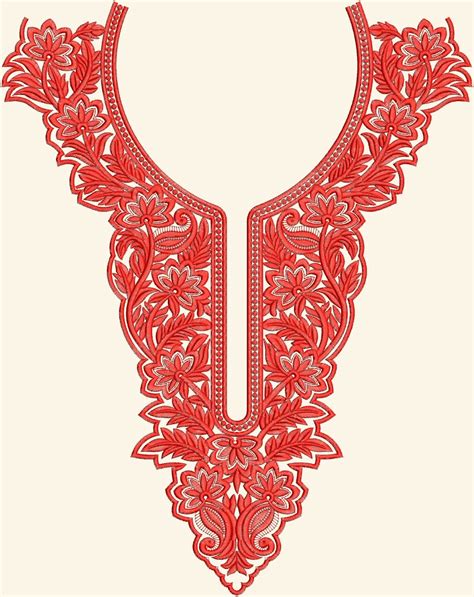 Embdesigntube Designer Embroidery Neck Designs
