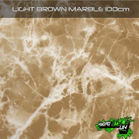 Light Brown Marble Hydrographics Film 100cm Hydro Style Uk