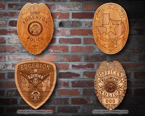 Personalized Police Badgepatch Plaque 2 Etsy