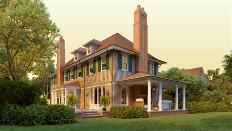 Briar Patch Road Shingle Style Home Plans By David Neff