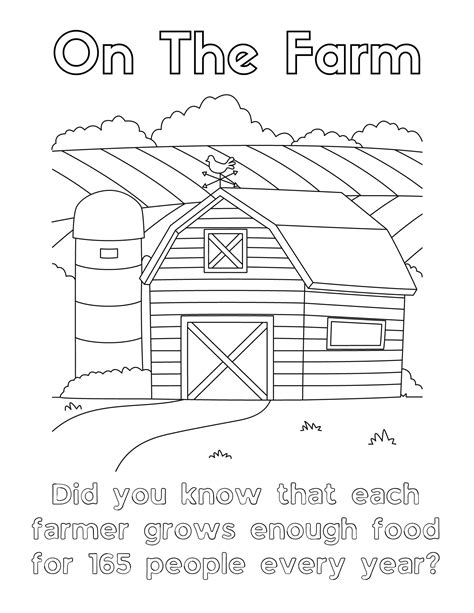 Free Printable Farm Coloring Pages Two Kids And A Coupon