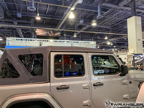 Mytop Automatic Folding Soft Top Jlu Wrangler Build Sema 2019 Jeep