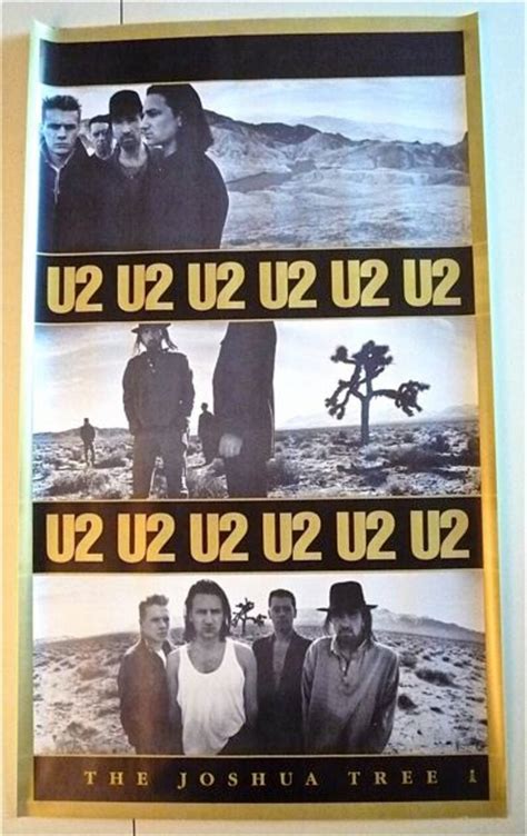 U2 Promo Poster The Joshua Tree Original Vintage 1987 Etsy
