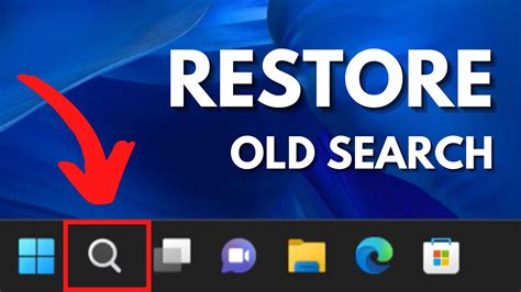 How To Restore Old Taskbar Search Icon In Windows 11 22h2 Disable New Search Box Youtube
