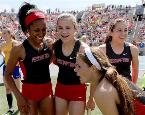 Assumption Girls Track Team Enjoys Record Run To 4 Peat At State High
