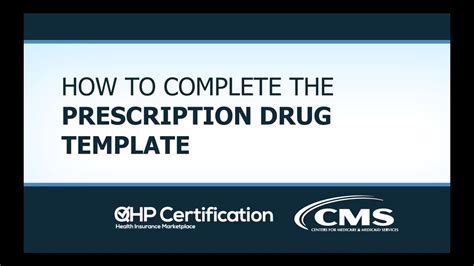 How To Complete The Prescription Drug Template Youtube