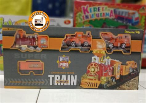 Jual Mainan Anak Train Play Set Mainan Kereta Api Track Set