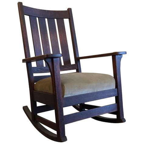 The troutman chair 330 coastal rocker collection. Original L&JG Stickley Mission Rocking Chair Oak For Sale ...