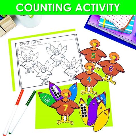 Thanksgiving Kindergarten Math Centers Games And Activities Mrs