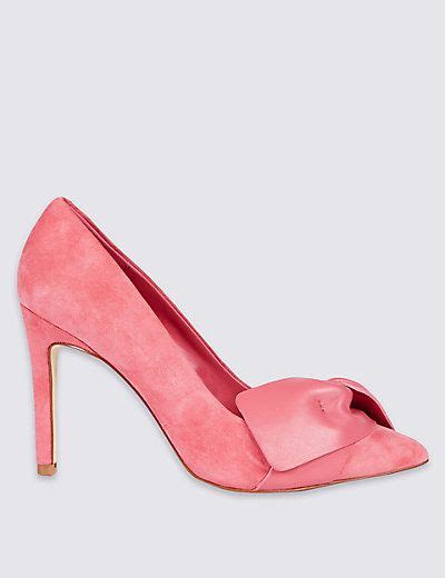 Suede Stiletto Court Shoes With Insolia M S