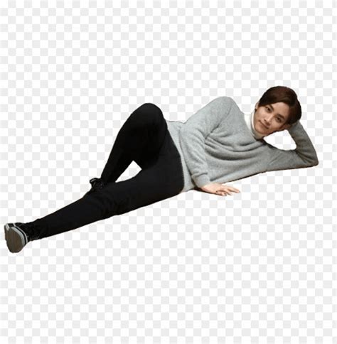 Hereu S A Lying Down Jeonghan Png For Yu All Jeonghan Transparent PNG Image With