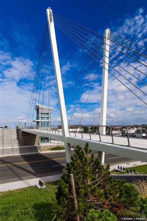 Cable Stayed Bridge With Stainless Steel Cable Railings Cable Stayed