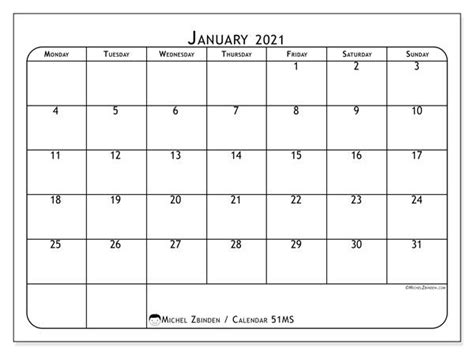 Printable Calendars 2021 Monday To Sunday Example Calendar Printable