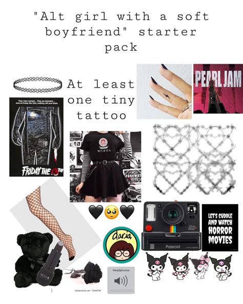 Alt Girl With A ‘soft Boyfriend Starter Pack 9gag