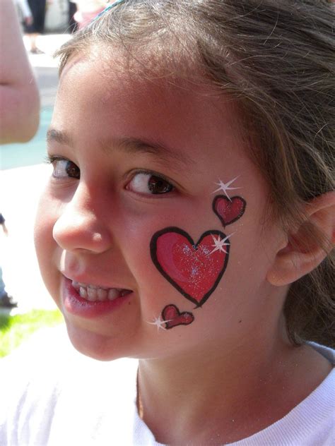 Face Painting Heart Designs Earthsciencereferencetablepdf