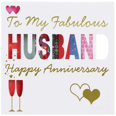 To My Fabulous Husband Happy Anniversary Other Holidays