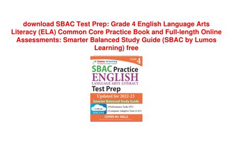 Ppt Download Sbac Test Prep Grade 4 English Language Arts Literacy