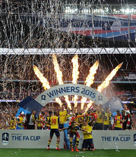 Celebration Of Arsenals Fa Cup Victory At Wembley Stadium