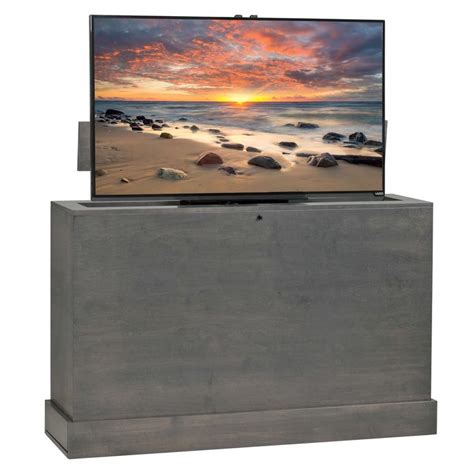 With advances in technology, superior tv lift furniture and excellent waterproofing methods, having. Azura 360 Degree Swivel in Grey Finish TV Lift Cabinet ...