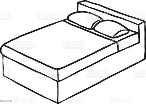 Double Bed Stock Illustration Download Image Now Istock