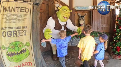 Shrek And Donkey Meet And Greet At Universal Studios 4k Youtube