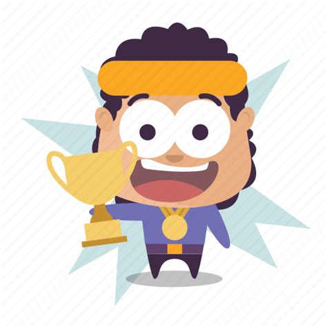 Boy Emoji Victory Winner Icon