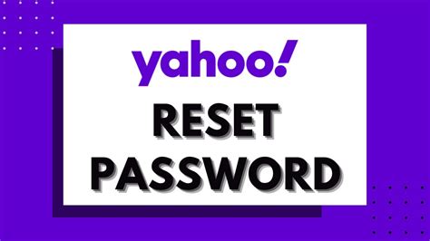 how to recover yahoo password reset yahoo password recovery yahoo mail 2020 yahoo reset