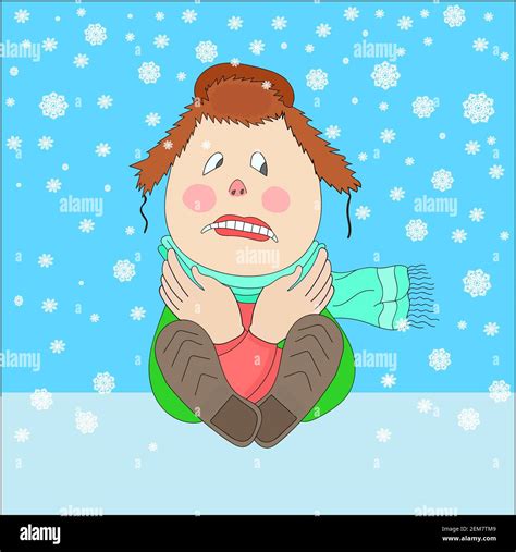 Freezing Cold Face Stock Vector Images Alamy