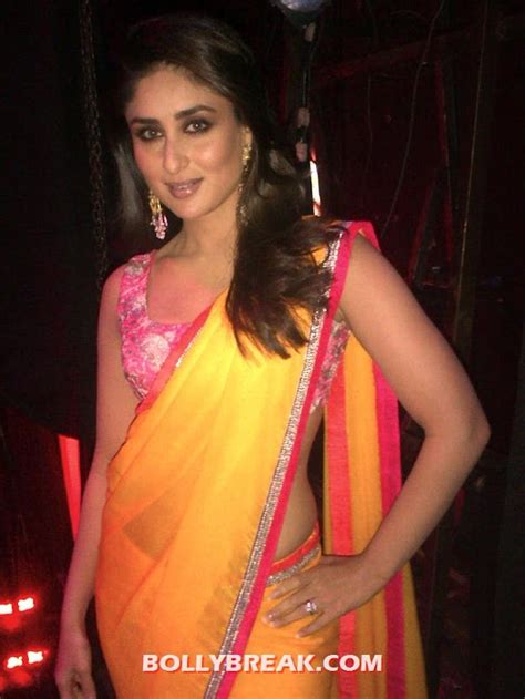 Kareena Kapoor In Orange Saree At Indian Idol 6 ~ Bollybreak