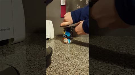 Now you know we all put the can opener on the side of the can, but that's wrong apparently. Manual can opener hack. Opening a can. - YouTube
