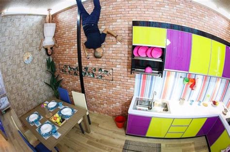 All the furniture inside, etc which would normally be on the floor, is now above your head. KL Upside Down House - Goticket.my