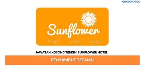 Kalau jawatan ini sesuai dengan anda, boleh cuba jawab soalan online yang diberikan dan jika berjaya, barulah mendapat tempat untuk jawatan ini. Permohonan Jawatan Kosong Sunflower Hotel • Portal Kerja ...