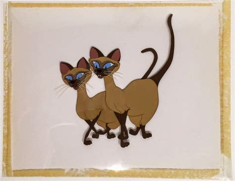 Animation Collection Si And Am Original Production Cels From Lady And