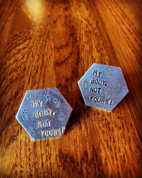 My Body Not Yours Pin Womens Rights Etsy
