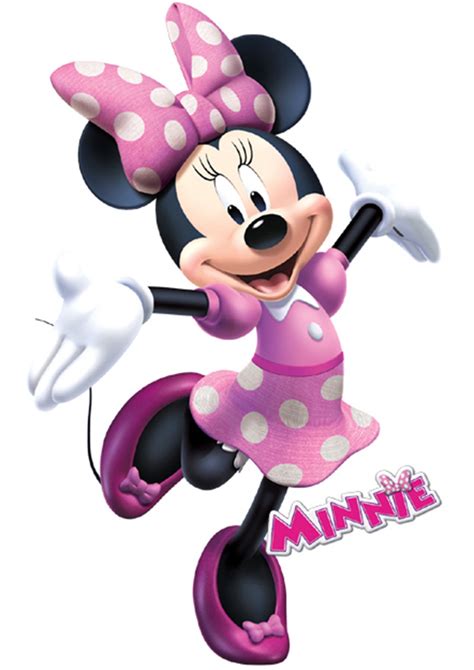 Cartoon Minnie Mouse Wall Stickers Home Mural Art Decals For Kids Room