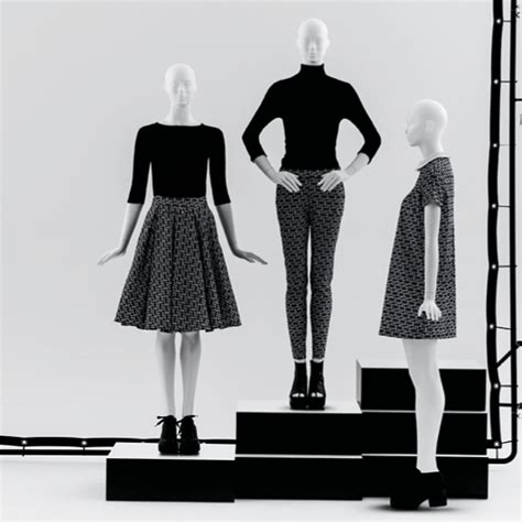 One Classic Clothing Store Design Fashion Mannequin Visual