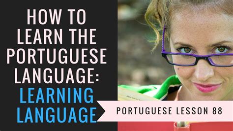 How To Learn Portuguese Online Learning Language Youtube