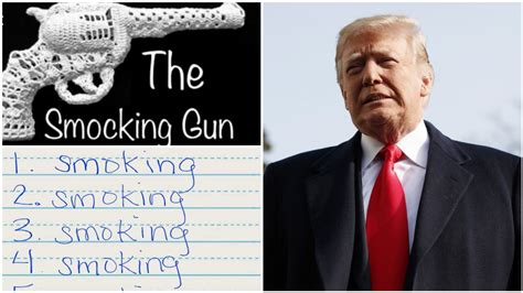 Donald Trump Sparks Memes And Jokes With Smocking Gun Tweet Itv News
